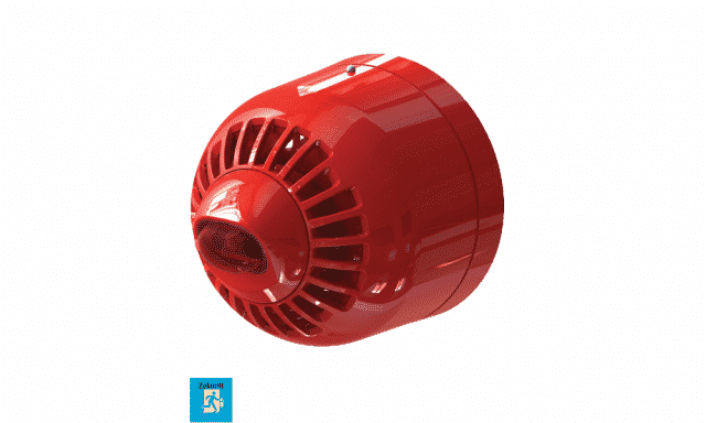 Sirène D'alarme Analogique KILSEN SK08A Intérieure Rouge - Tension 21-36V, Neuve, Pour Systèmes De Sécurité