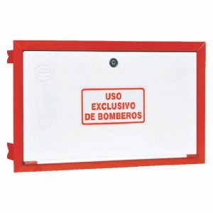 Eaci M39PP Marco de Empotramiento para Columna Seca Puerta Ciega Ral 9010. Cerradura de Cuadradillo