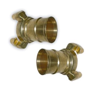 Racor Barcelona para Manguera (Pareja) de Ø 25-52-70mm. Fabricado en Latón GDI