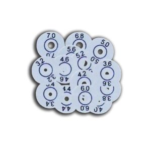 AETAF Etiqueta adhesiva de calibración de Aguilera Electrónica