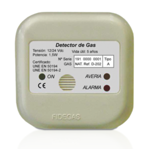 Detector de Gas Domestico Fidegas D-202