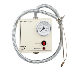 Pirostato INPRO IT-17 Regulación Manual con Capilar de 3M Acero Inox - Imagen 1