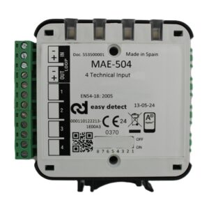 MAE-504 Módulo analógico de 4 Entradas Supervisadas Aguilera Electrónica